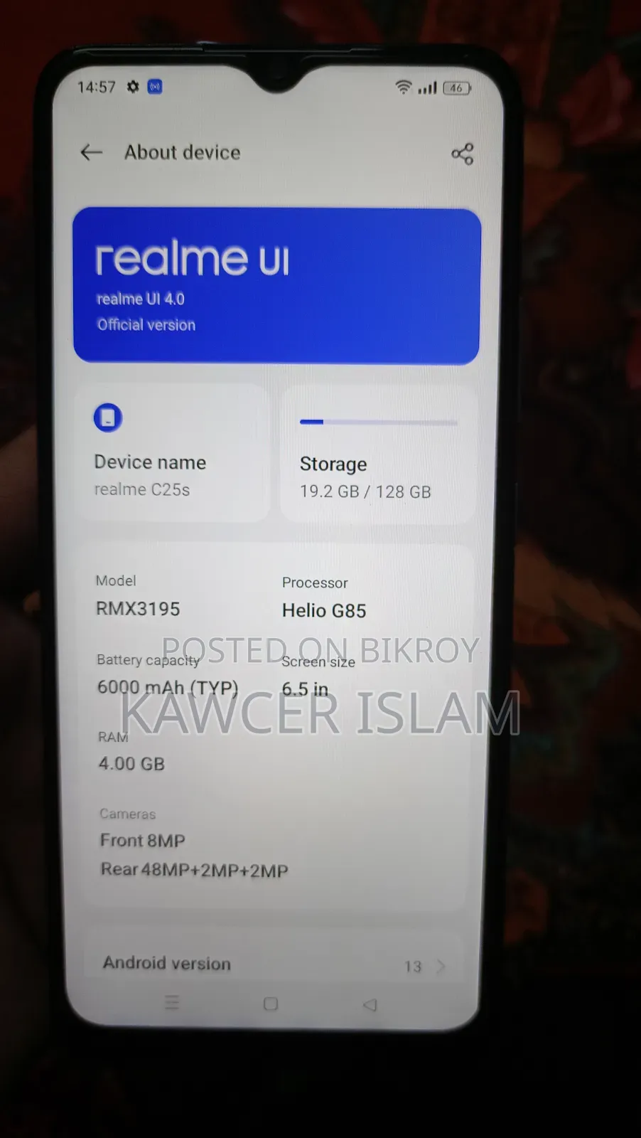 Realme C25s 128 GB Blue