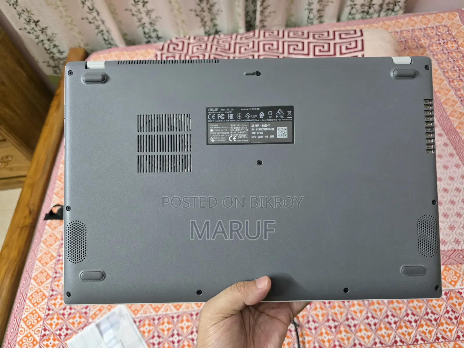 Laptop Asus 8GB Intel Core i3 SSD 512GB
