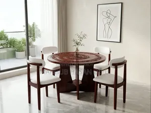 Premium Crafted Round Dining Table Set
Or