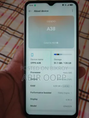 Oppo A38 128 GB Rose Gold