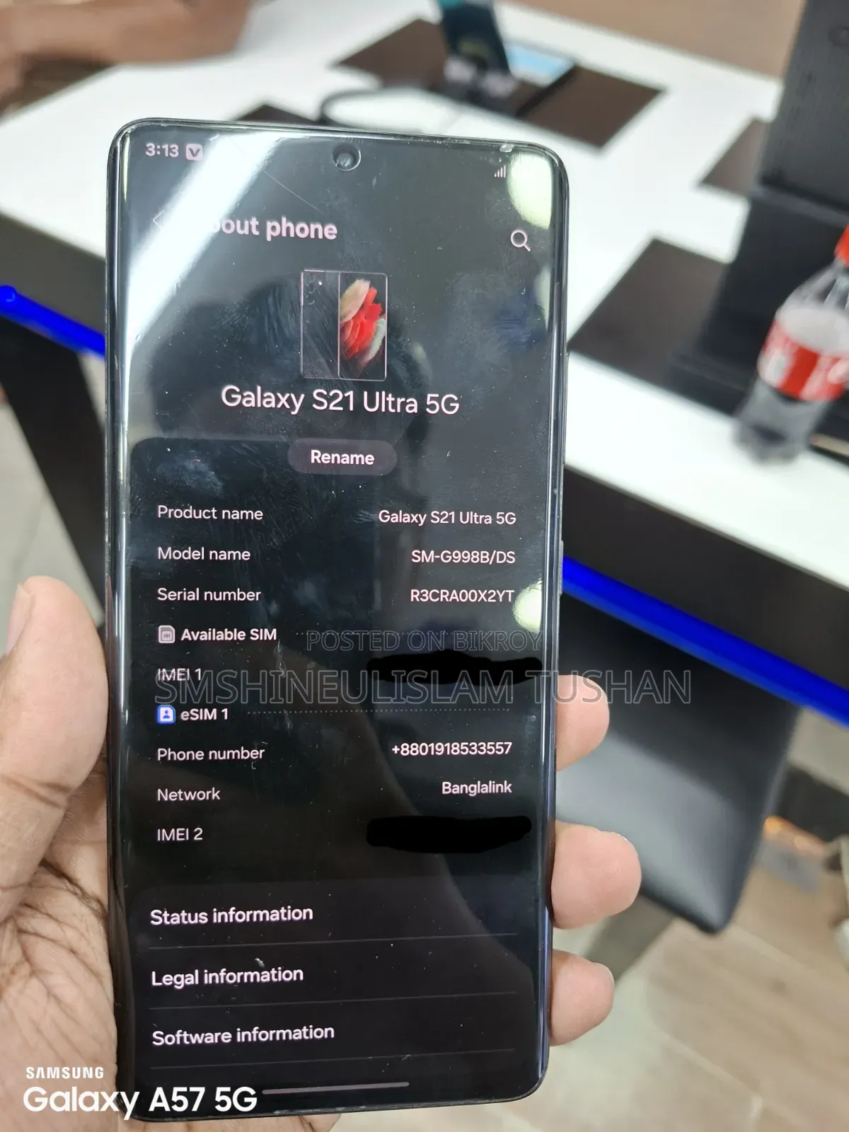 Samsung Galaxy S21 Ultra 5G 256 GB Black