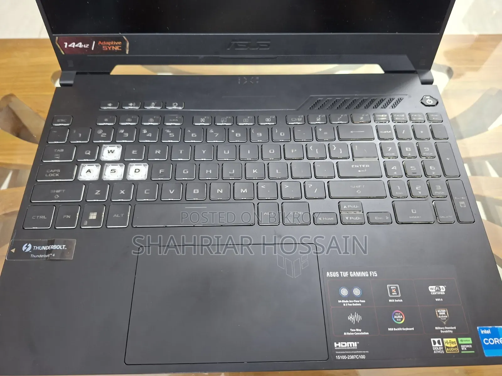 Laptop Asus TUF Gaming F15 16GB Intel Core i5 SSD 512GB