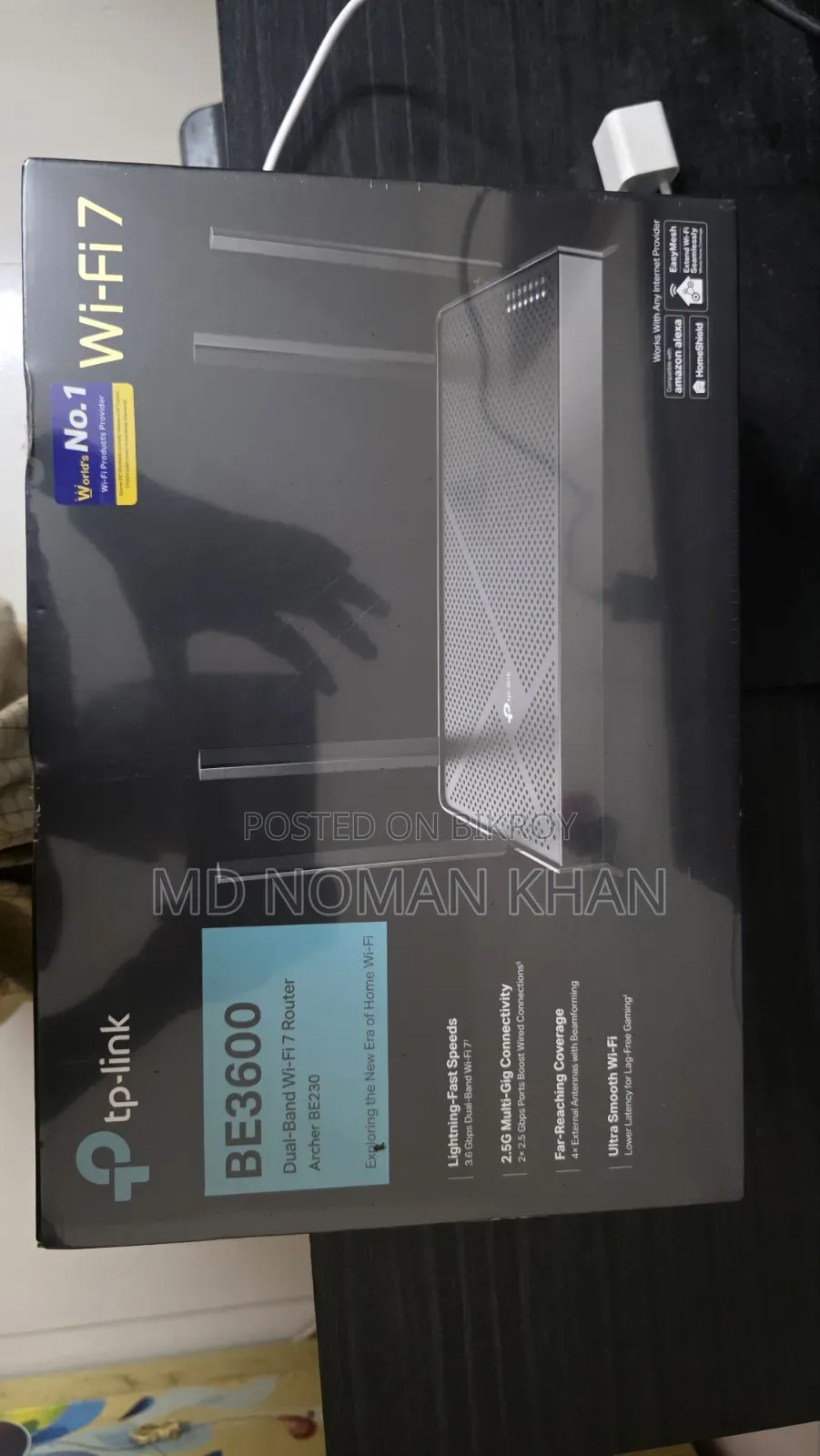 TP-Link Archer BE230 BE3600 Wi-Fi 7 Router (Brand New, Sealed Pack)