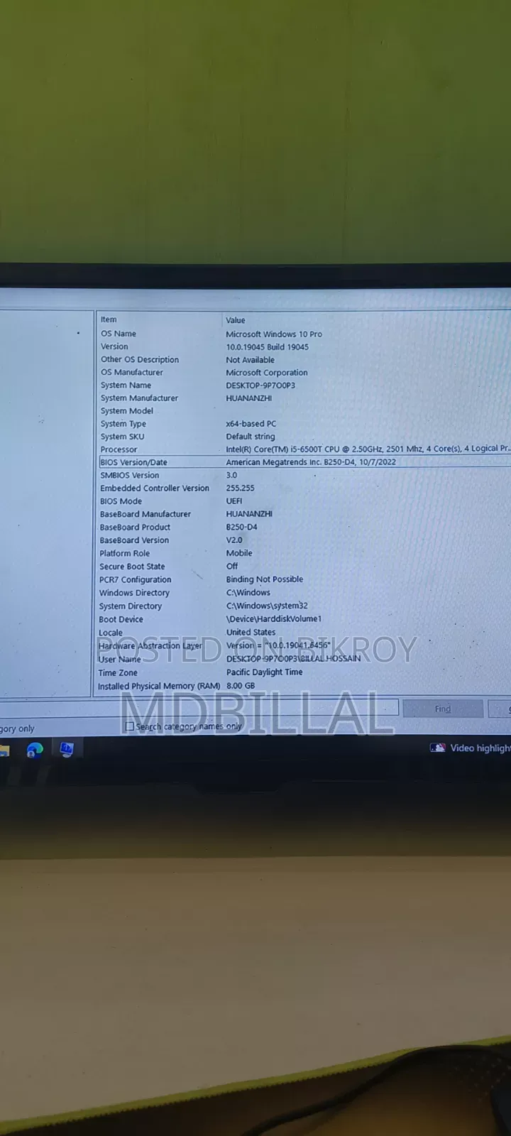 Desktop Computer 8GB RAM Intel Core i5 SSD 128GB