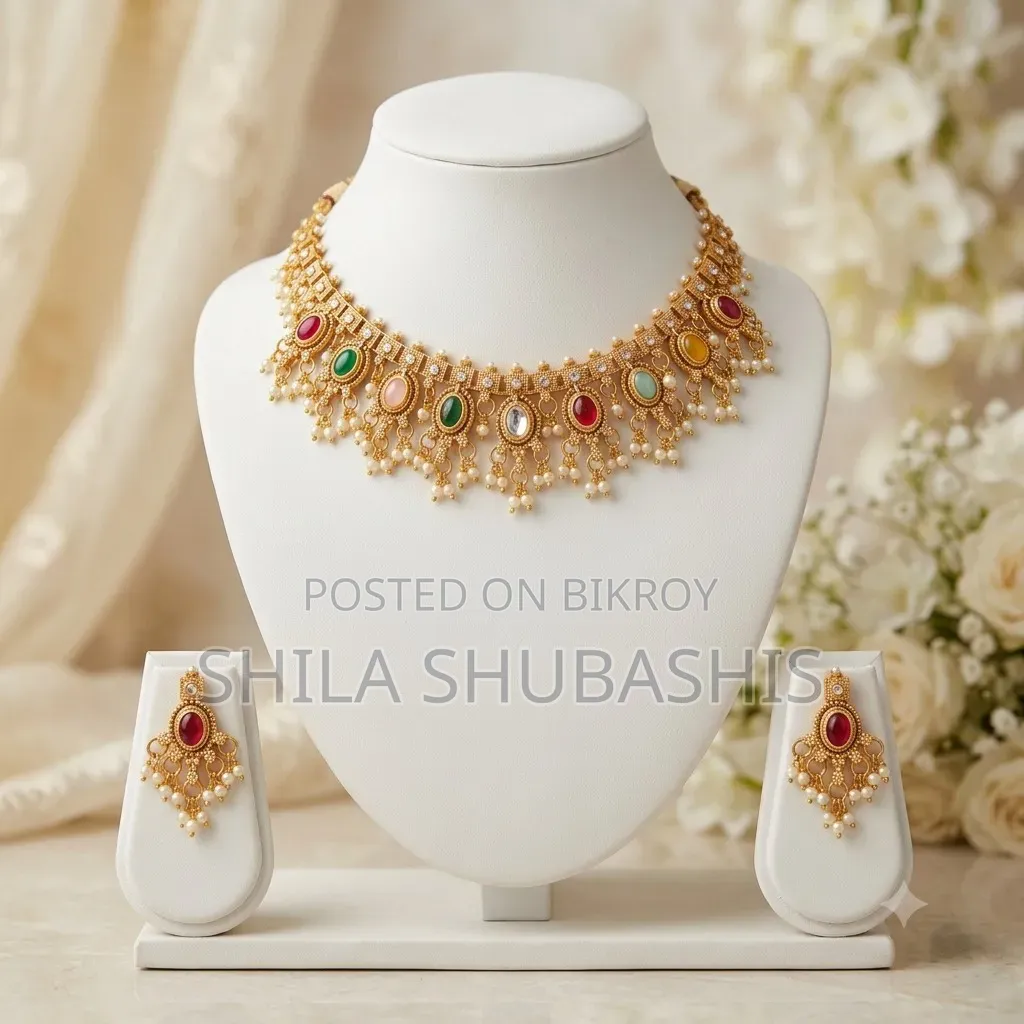 Premium Quality Gutta Pusallu Necklace Set