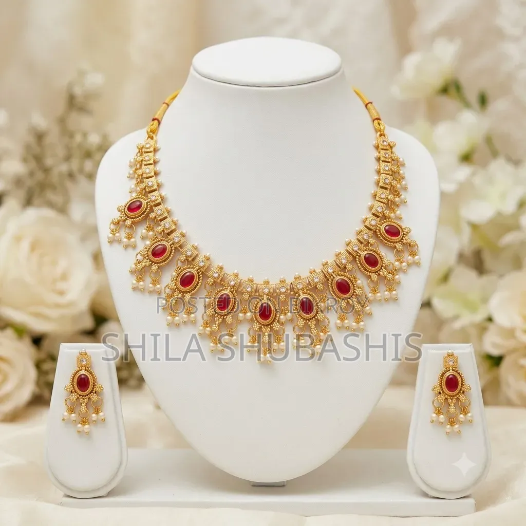 Premium Quality Gutta Pusallu Necklace Set
