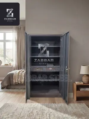 Sturdily Built Modern 2-Door Steel Almirah