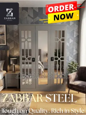 Jabbar Steel Stylish 3-Door Almirah