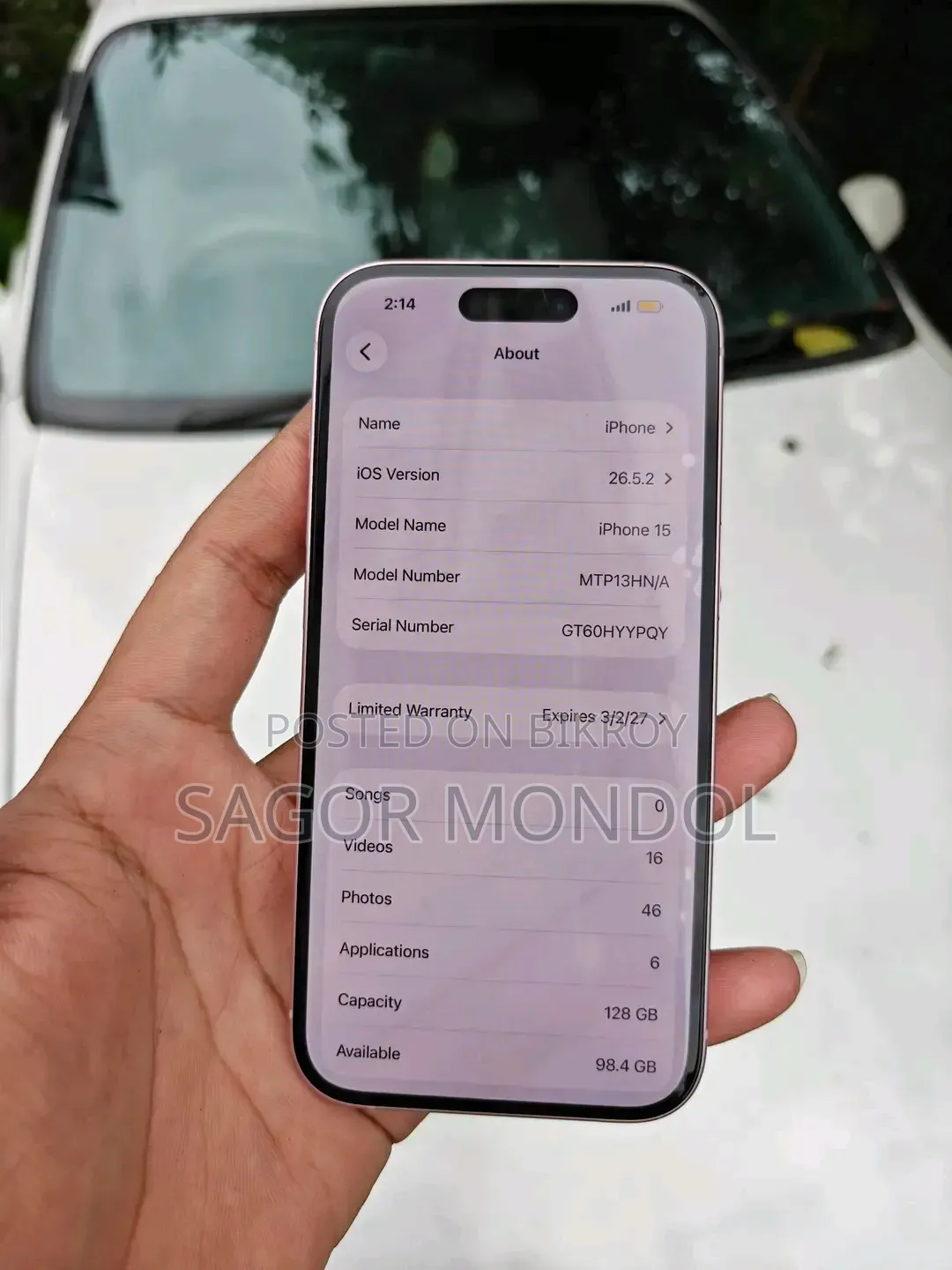 Apple iPhone 15 128 GB Pink