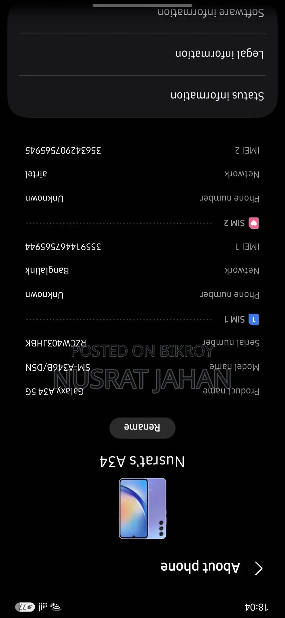 Samsung Galaxy A34 5G 256 GB Blue