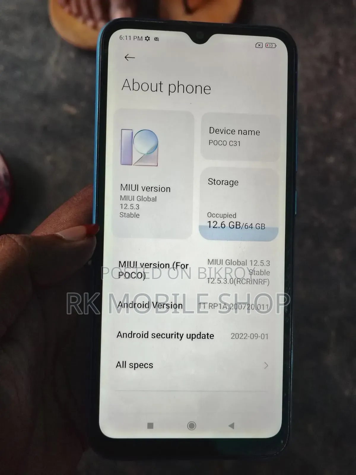 Xiaomi Poco C40 64 GB Blue