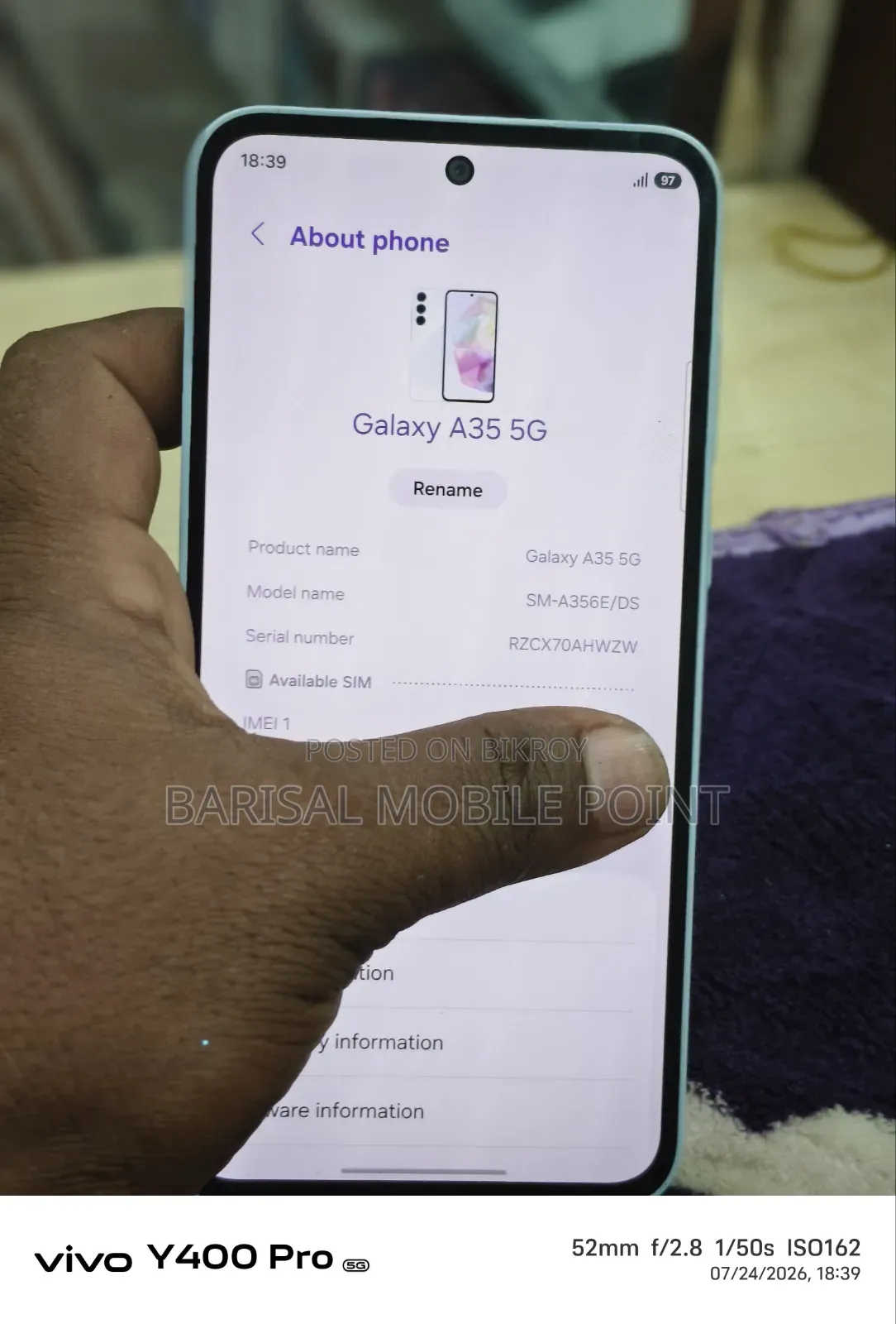 Samsung Galaxy A35 128 GB White