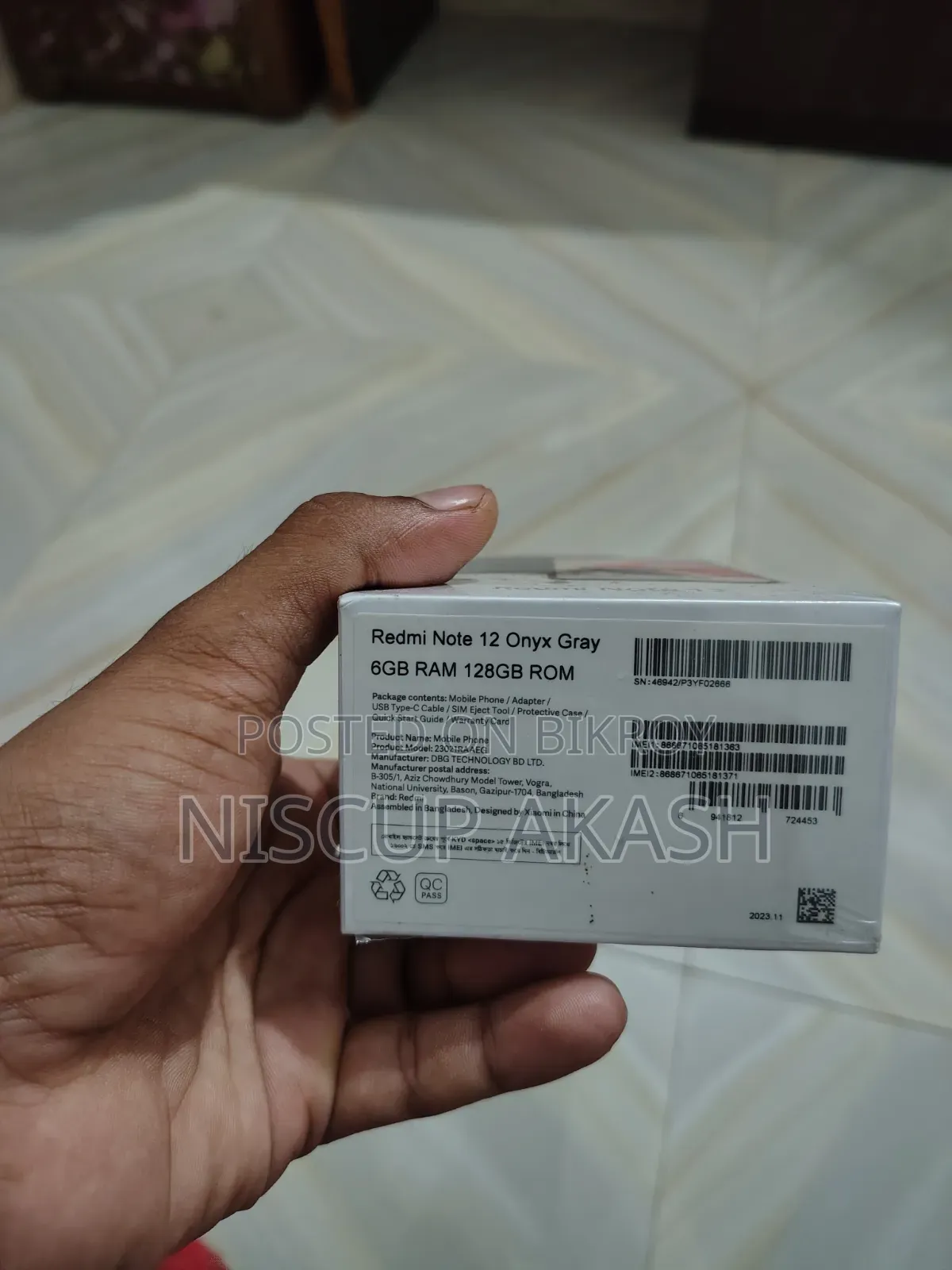 Xiaomi Redmi Note 12 128 GB Gray