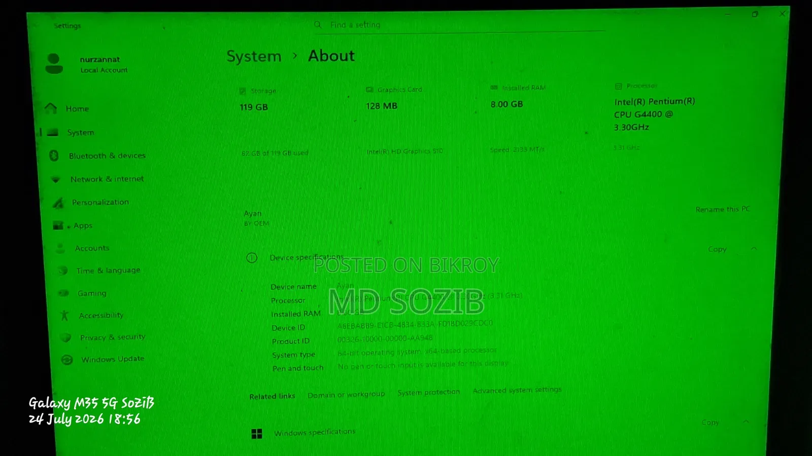 Desktop Computer 8GB Intel Core 2 Duo SSHD (Hybrid) 128GB