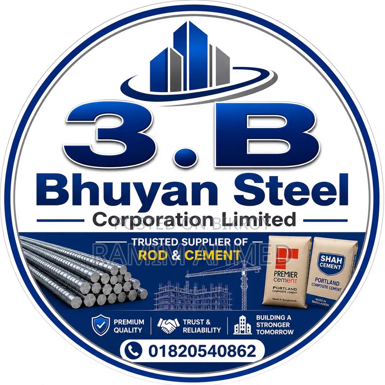 Rod and cement are supplied at low rates to dealers and retail brothers