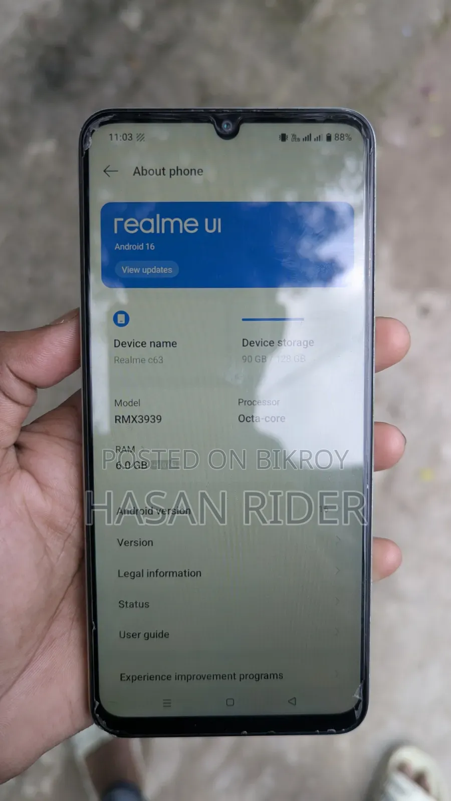 Realme 128 GB Gray
