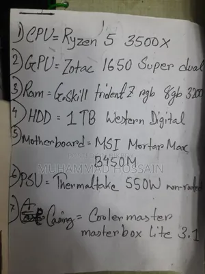 Desktop Computer Msi 8gb Amd Ryzen 5 HDD 1tb