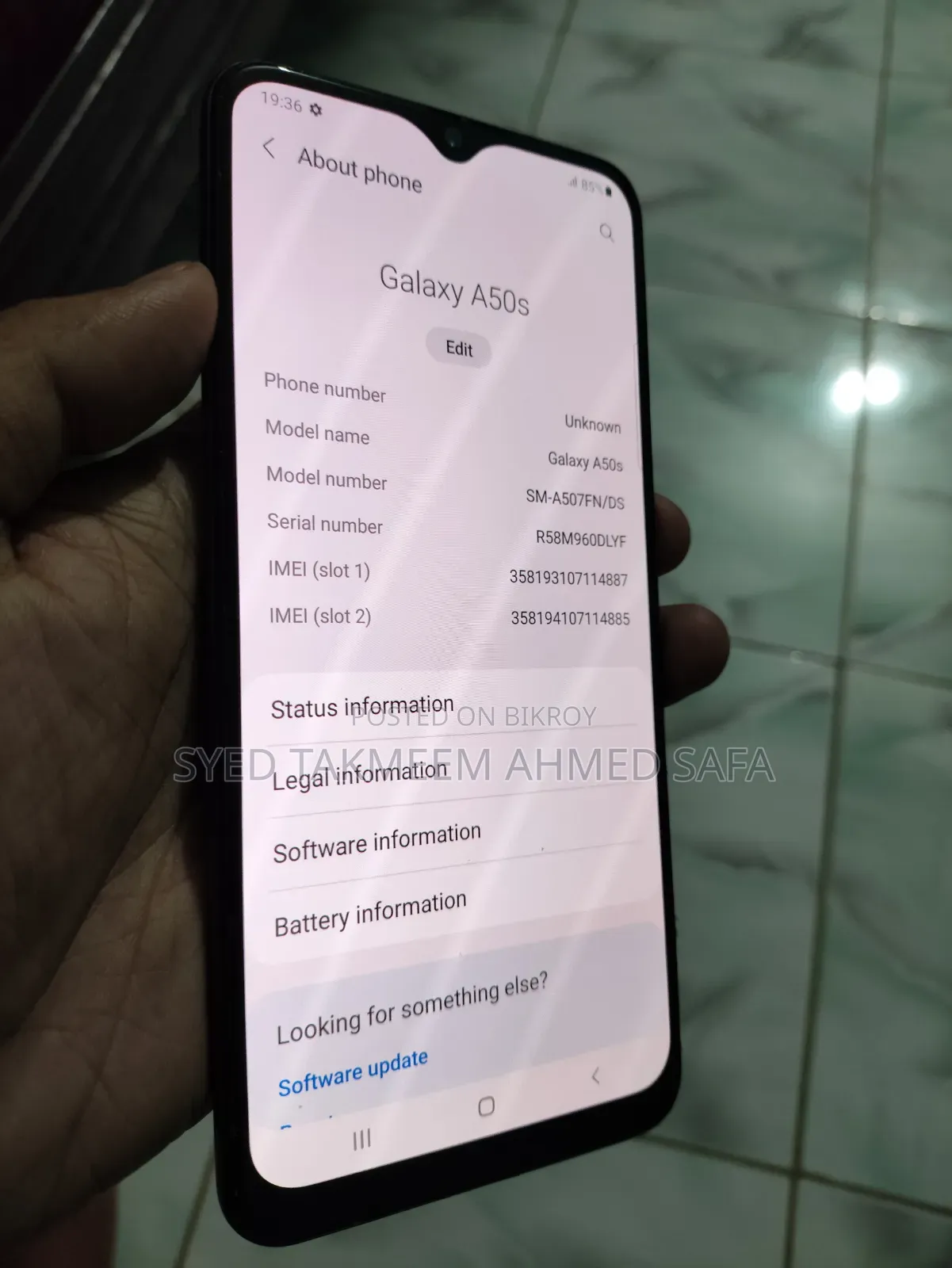 Samsung Galaxy A50s 128 GB Black