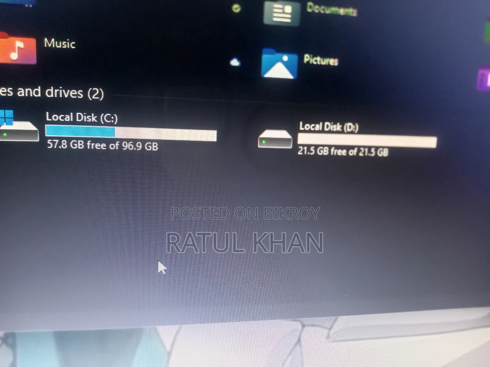 Desktop Computer 8GB RAM Intel Core i5 HDD+SSD 128GB