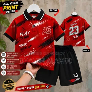 Premium Kids Pique Polo T-Shirt & Pants Set