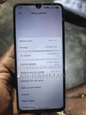 Xiaomi Redmi 14C 128 GB Black