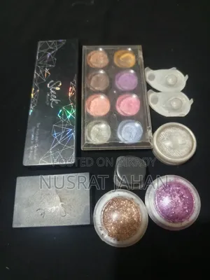 Blush, Lipsticks, Puff, Eye Shadow, Primer, Contour, Concealer, Foundation, Etc.