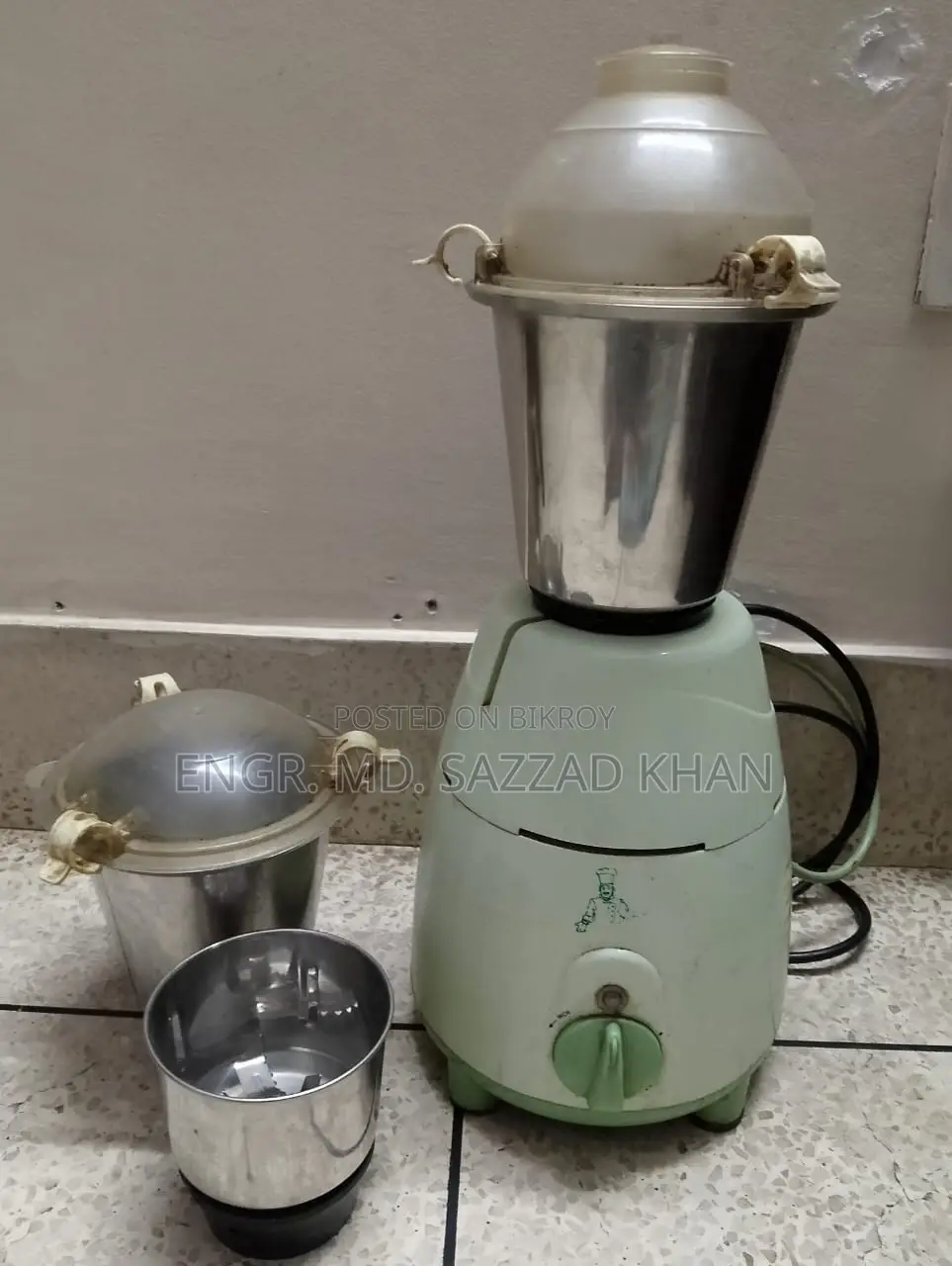 জৈপান ফ্যামিলি মেট ৮৫০-ওয়াট মিক্সার গ্রাইন্ডার / ব্লেন্ডার ৩ ইন ১