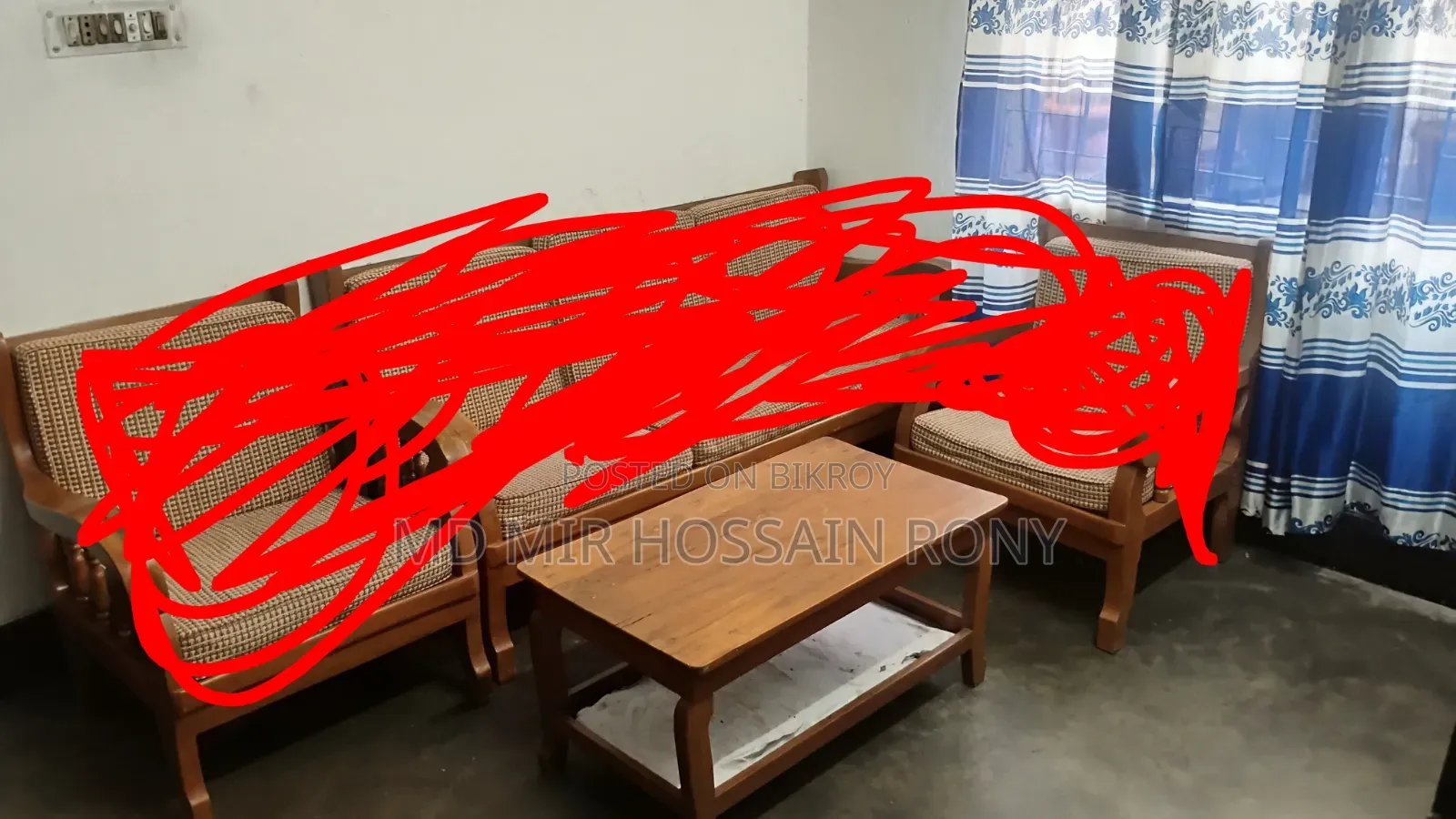 সেগুন কাঠের সোফার টেবিল