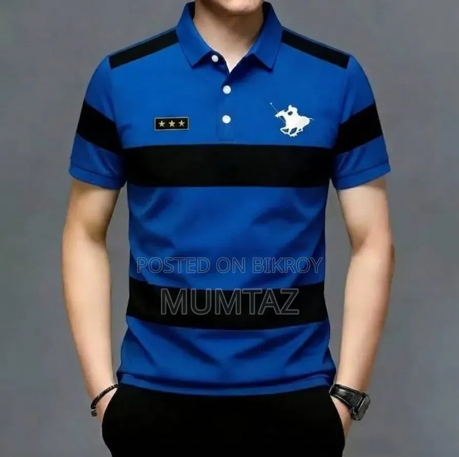 Striped Super Premium Half Sleeve Polo Shirts