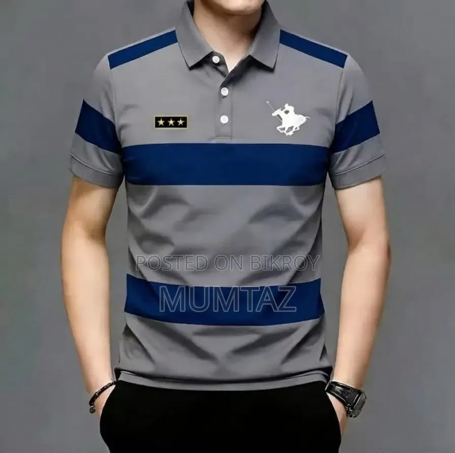 Striped Super Premium Half Sleeve Polo Shirts