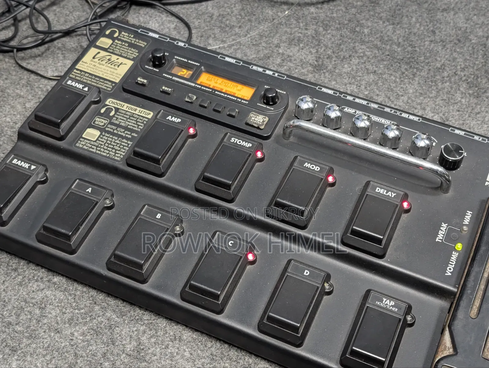 Line 6 Pod XT Live With Original Adapter, Bag and USB Cable