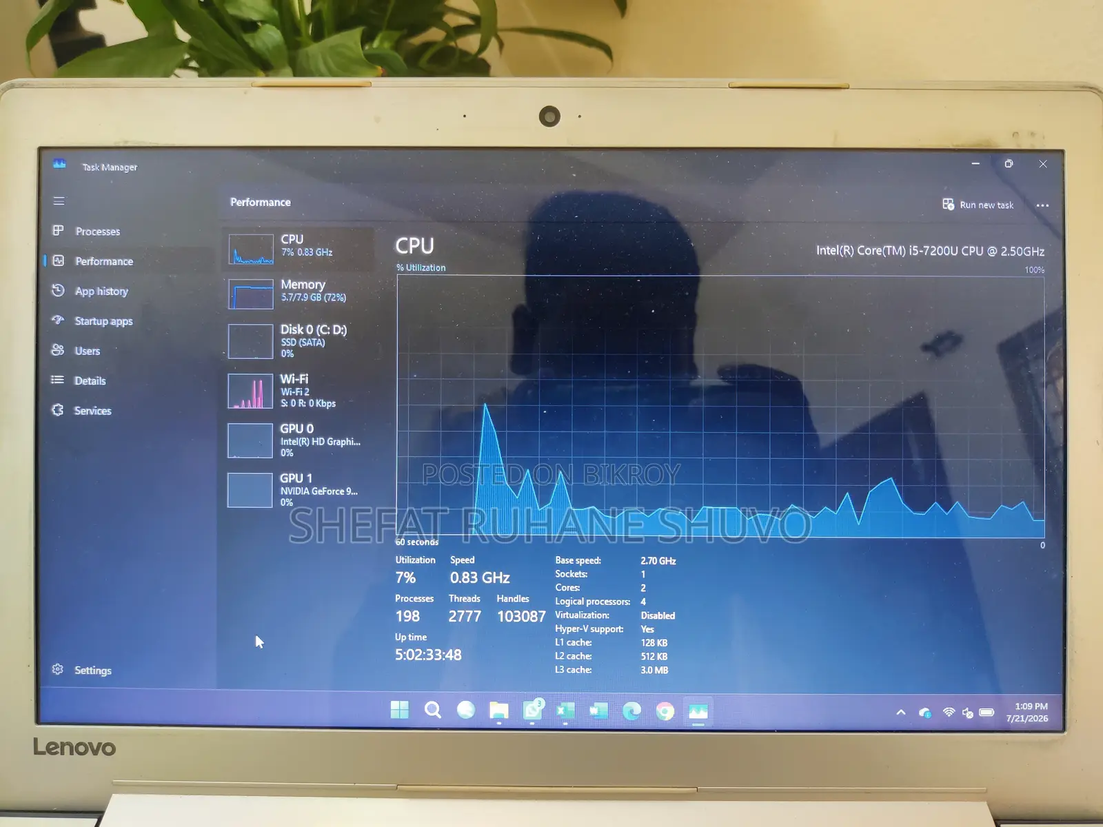 Laptop Lenovo IdeaPad 310 8GB Intel Core I5 SSD 256GB