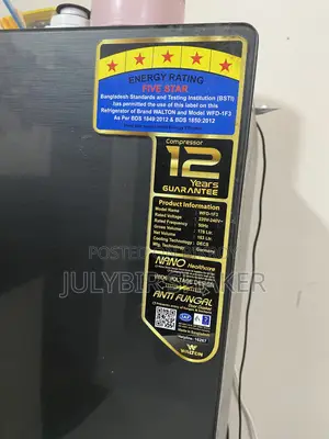 Walton Refrigerator 176 Litre 9 Years Compressor Guarantee Left