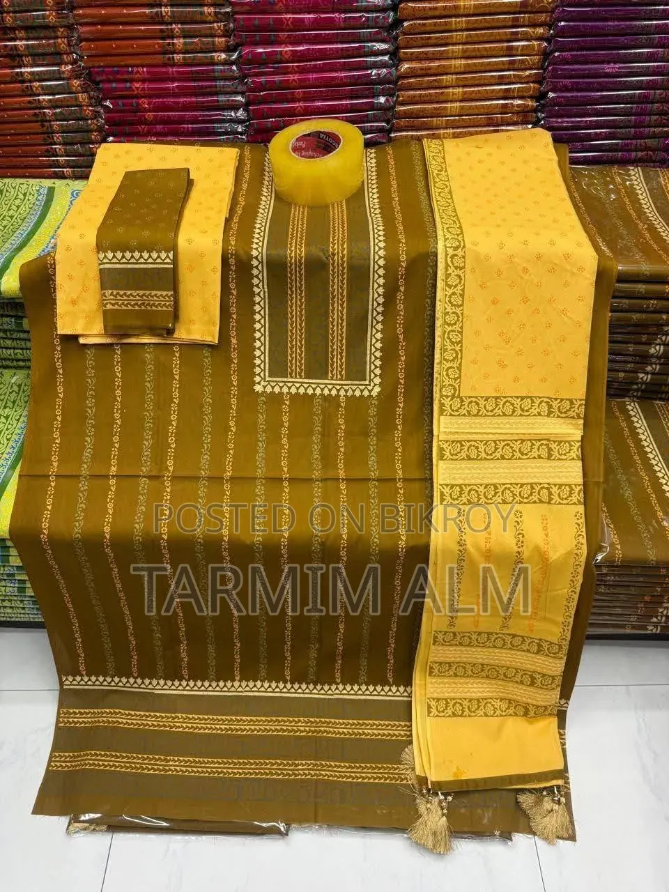 কটন থ্রি পিস