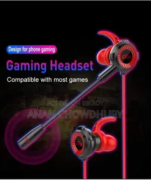 G11 Gaming Earphone (Dual Mic)