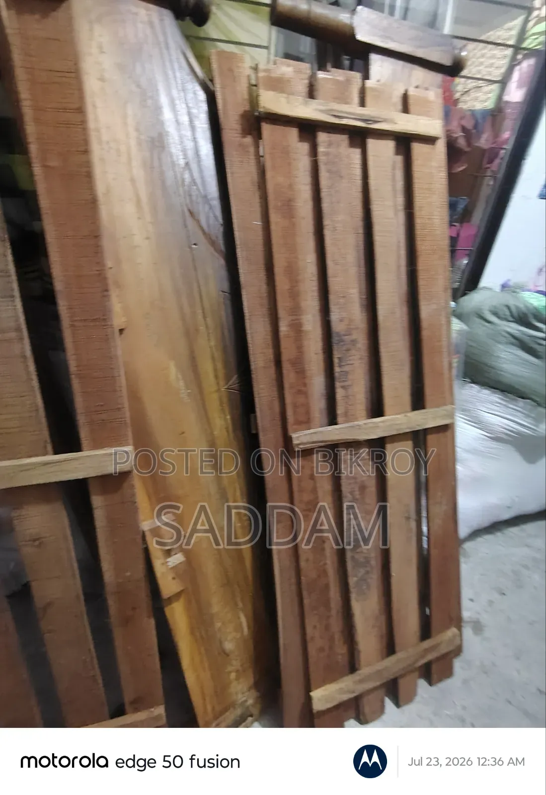 কাঠের পুরান খাট ৬/৭ ফিট