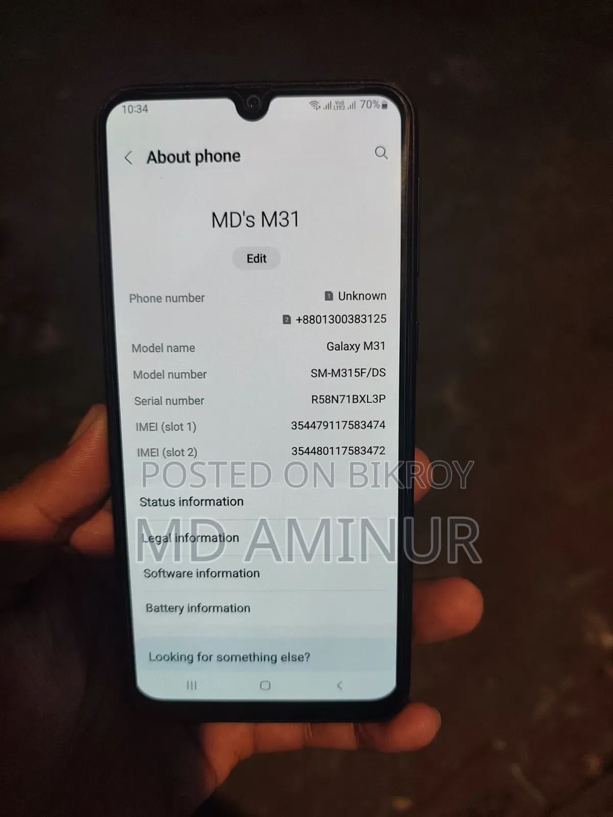 Samsung Galaxy M31 64 GB Blue