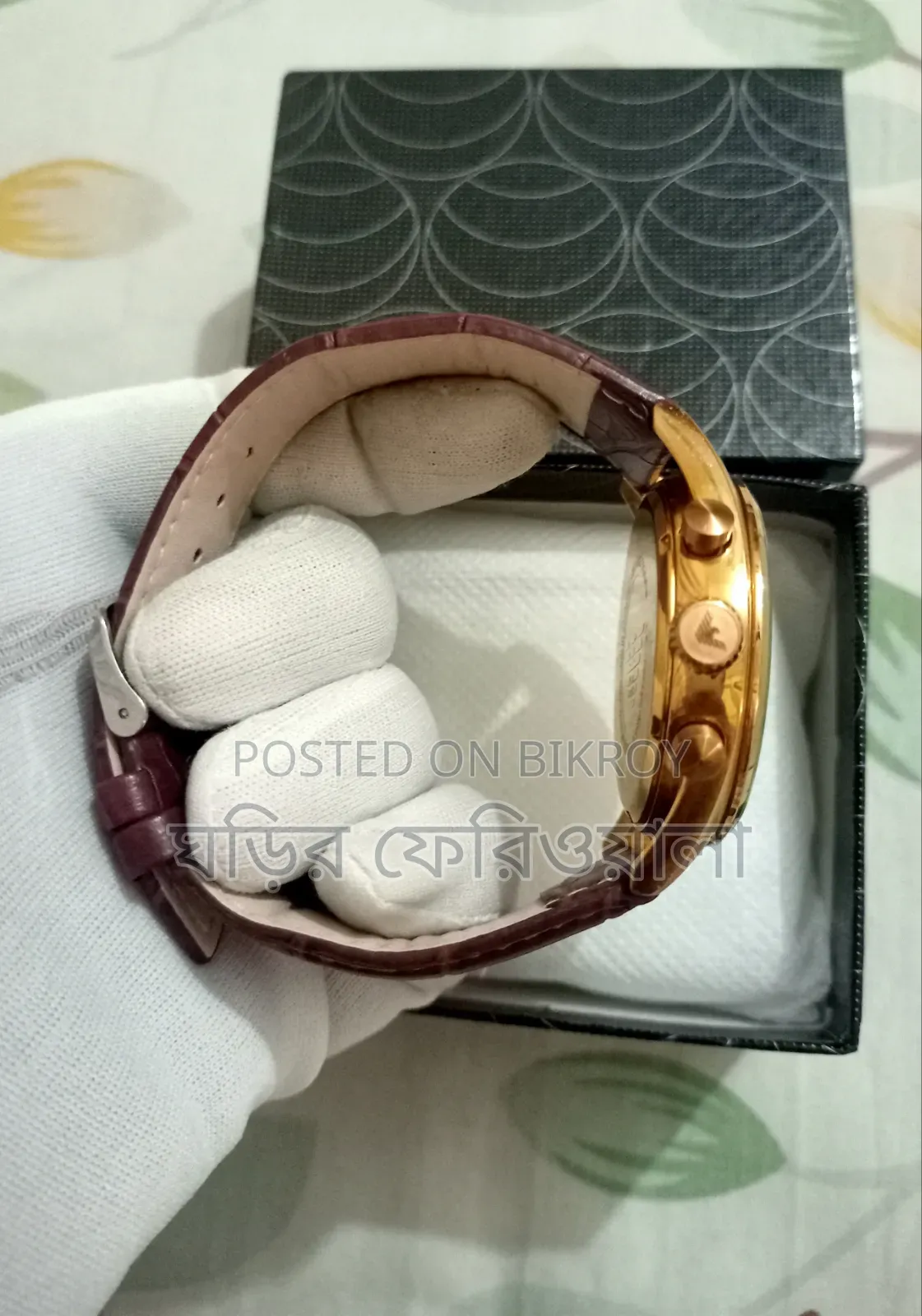 ইউরোপিয়ান গ্রেড এম্পোরিও আরমানি কোয়ার্টজ ক্রونوগ্রাফ ওয়াচ