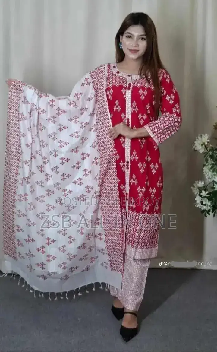 কটন রেডিমেড থ্রি পিস