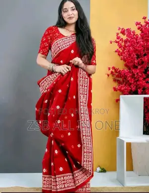 Half Silk Screen Print Saree