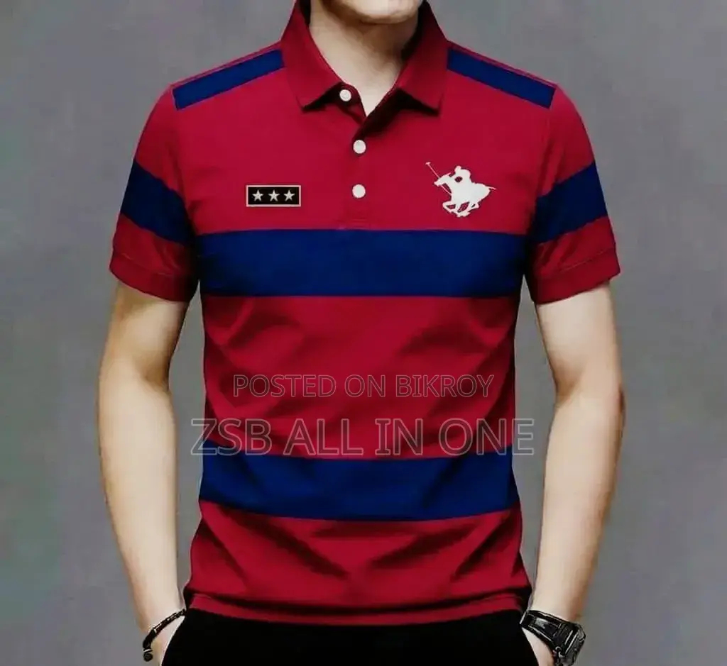 Striped Super Premium Half Sleeve Polo Shirts