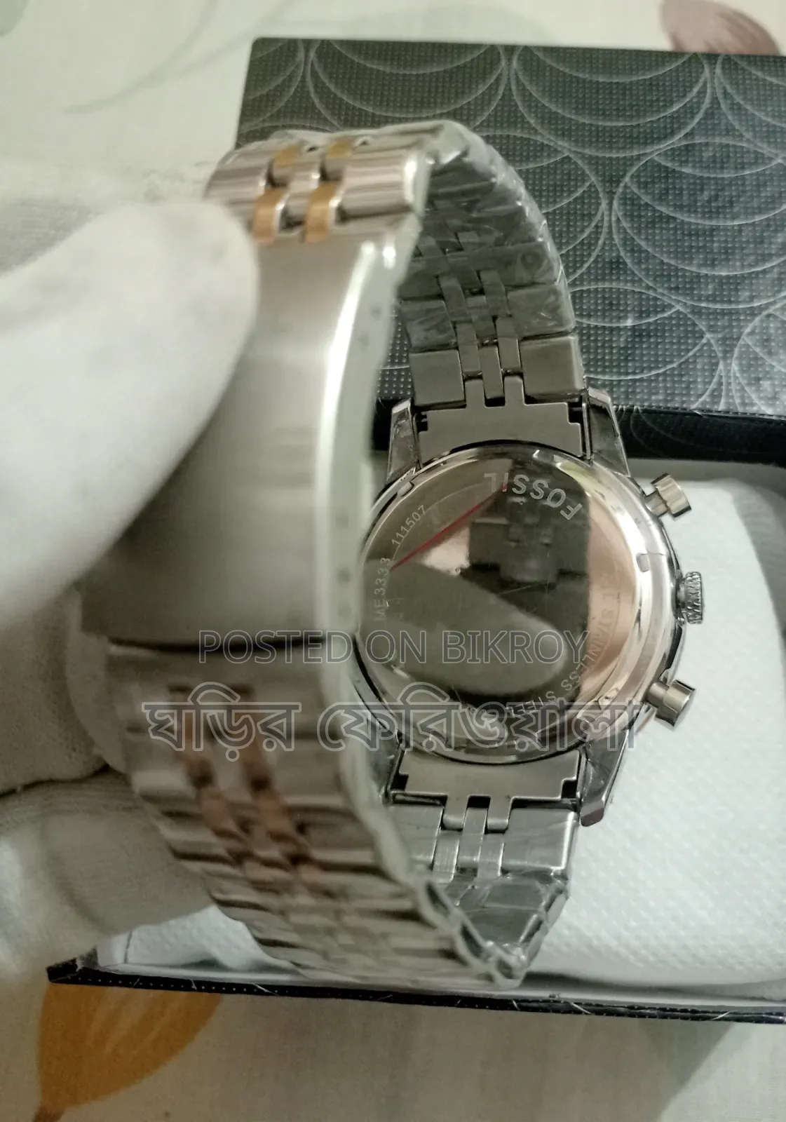 AA Grade Fossil Quartz Chronograph Watch 46mm Dial Size