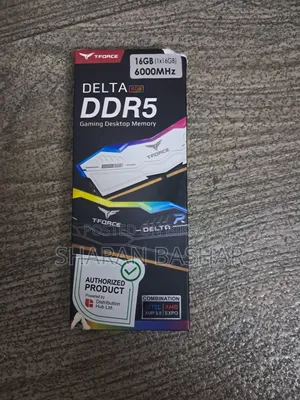 Team T-Force Delta RGB White 16GB DDR5 6000MHz CL38