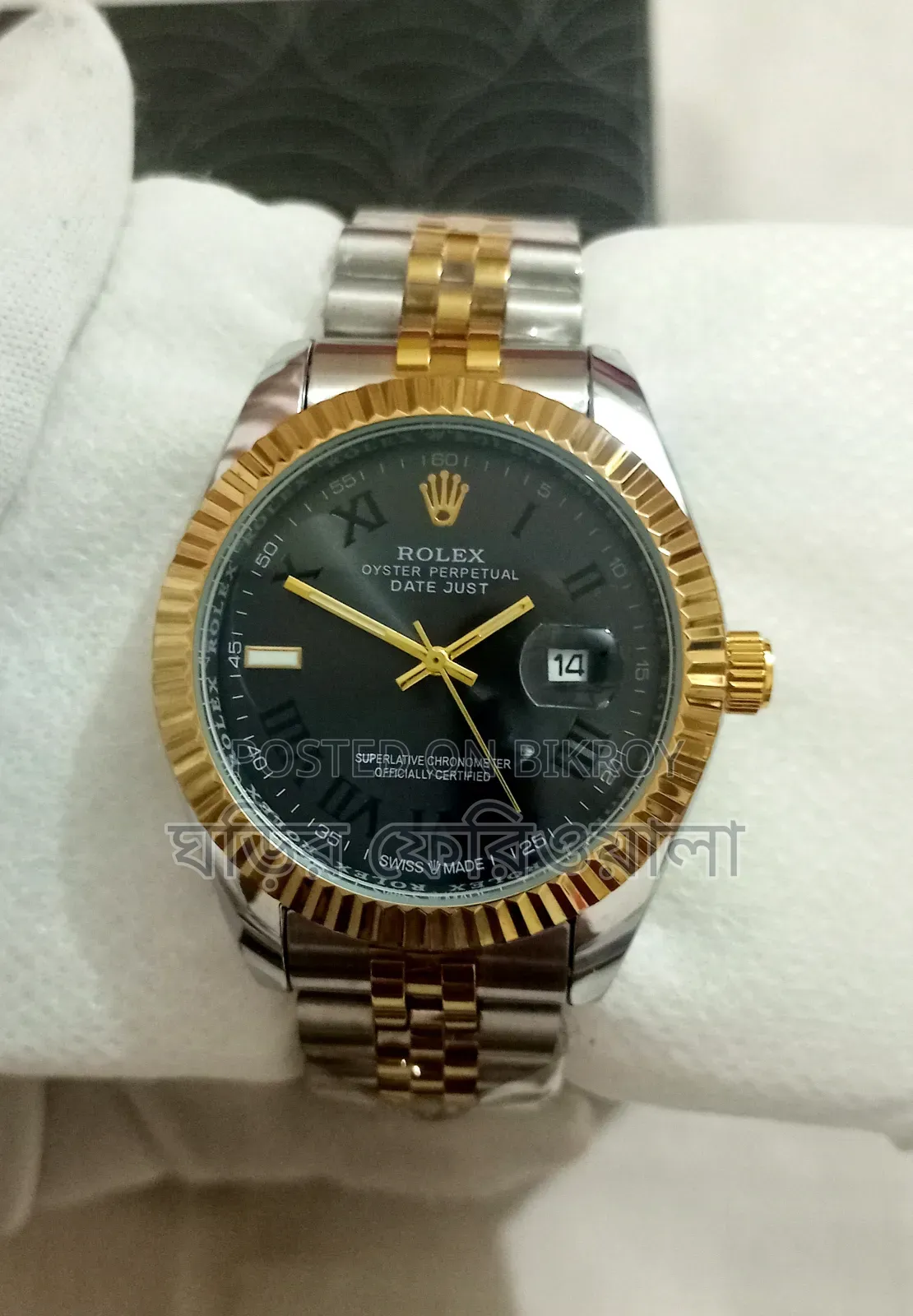 AA Grade Rolex Datejust Quartz Watch 40mm Dial Size