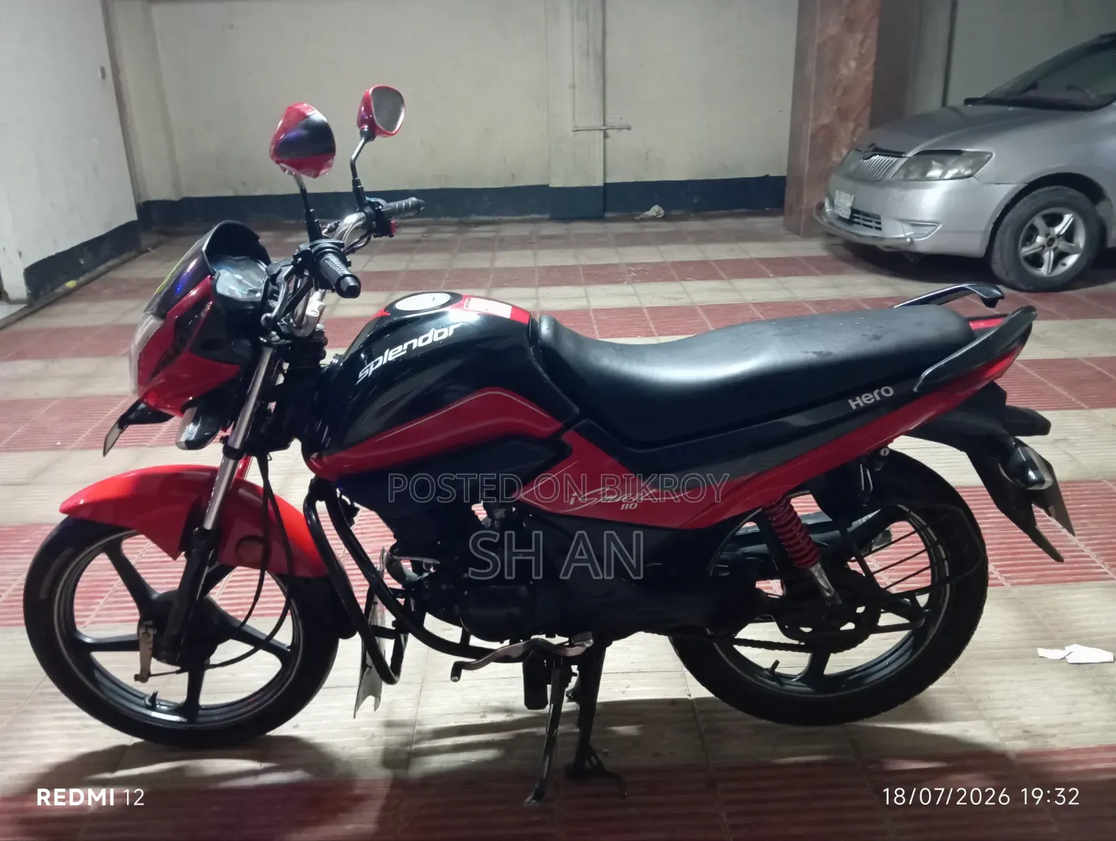 Hero Splendor iSmart Plus 2018 Black