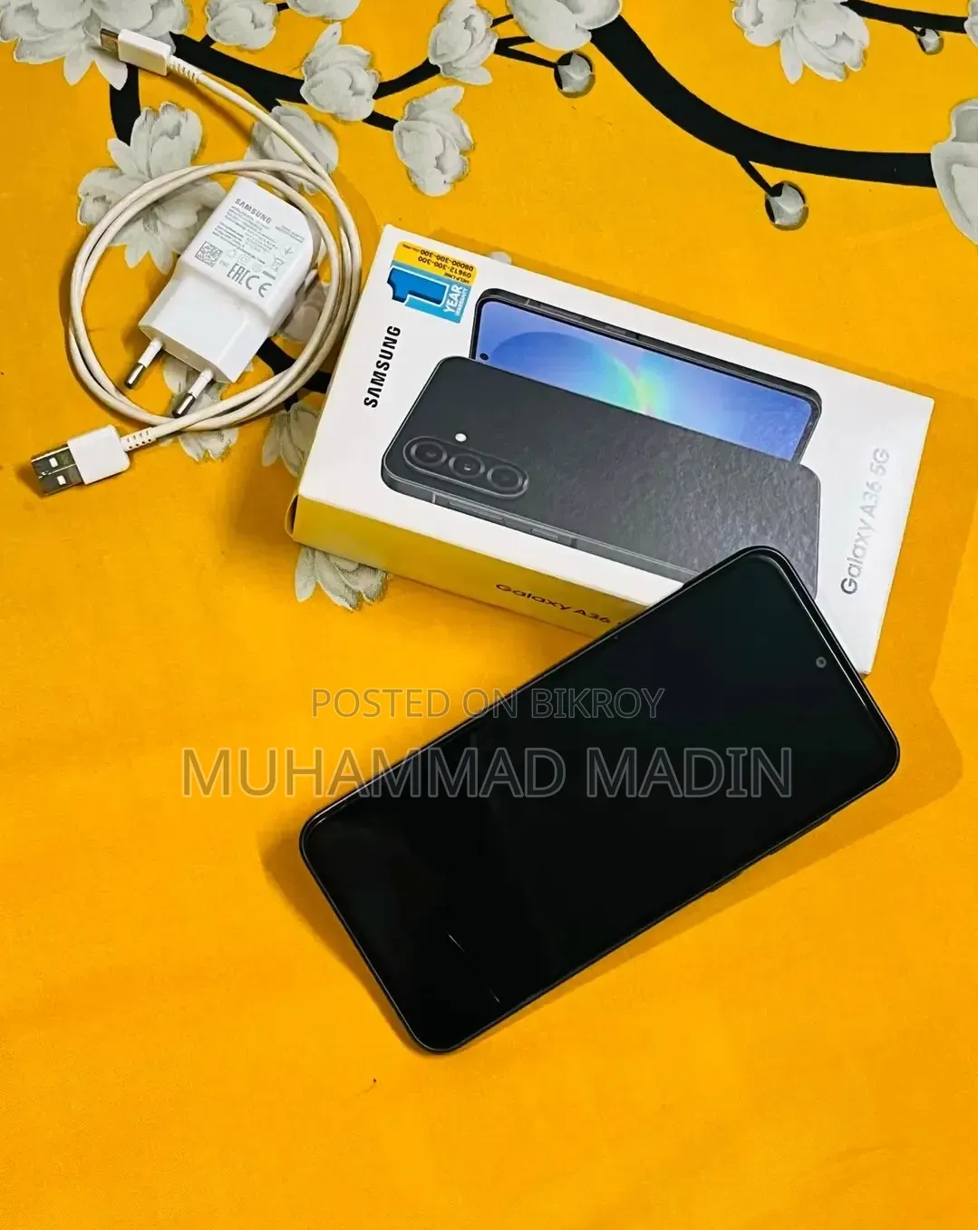 স্যামসাং গ্যালাক্সি এ৩৬ ২৫৬ জিবি ব্ল্যাক