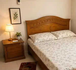 High-Quality Teak Wood Bed