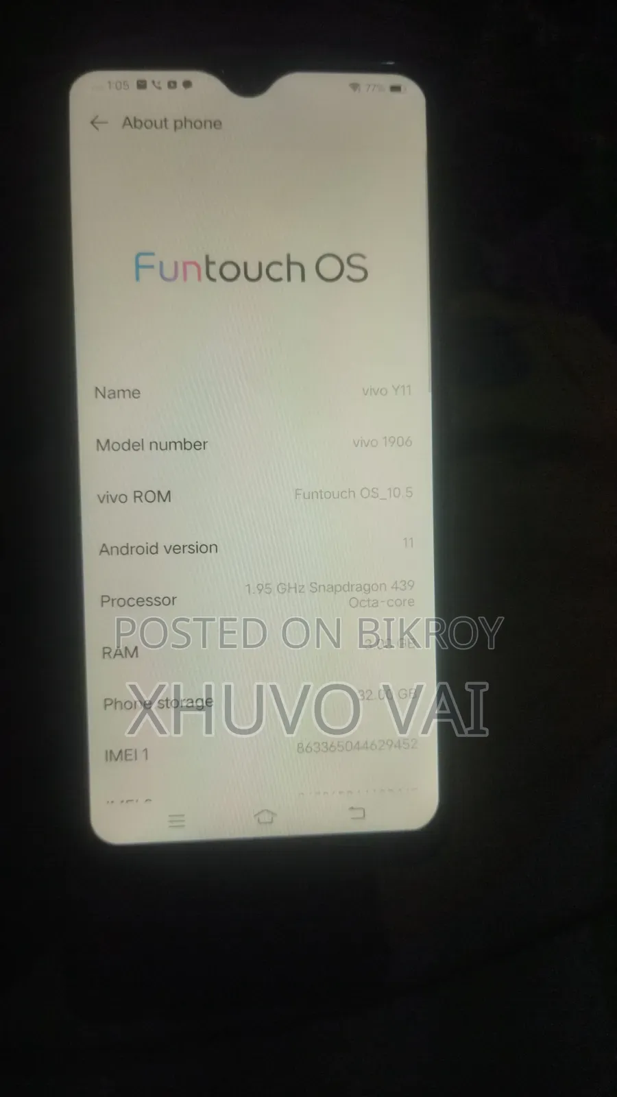 Vivo Y11 32 GB Blue