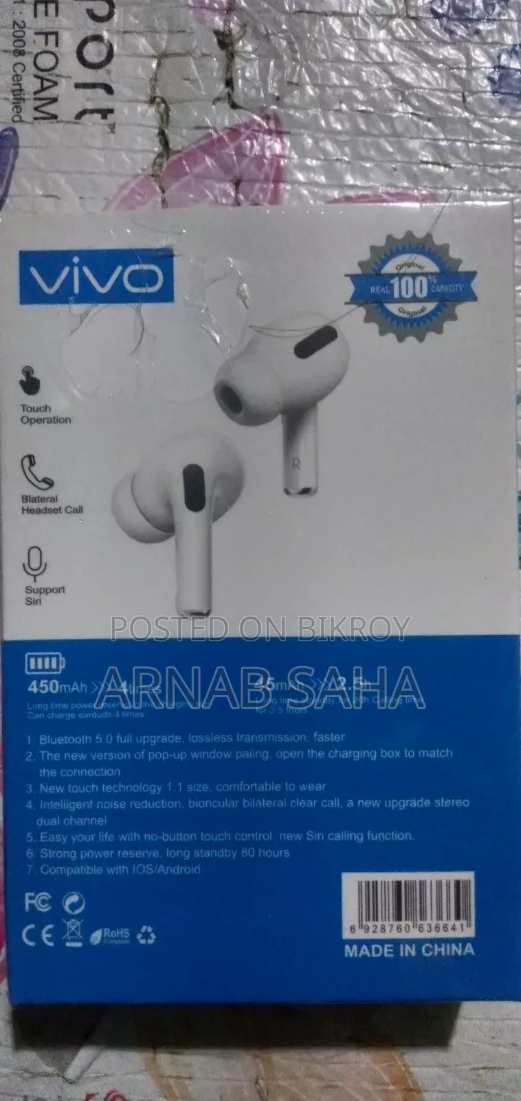 Bluetooth Headphone/Air Buds
