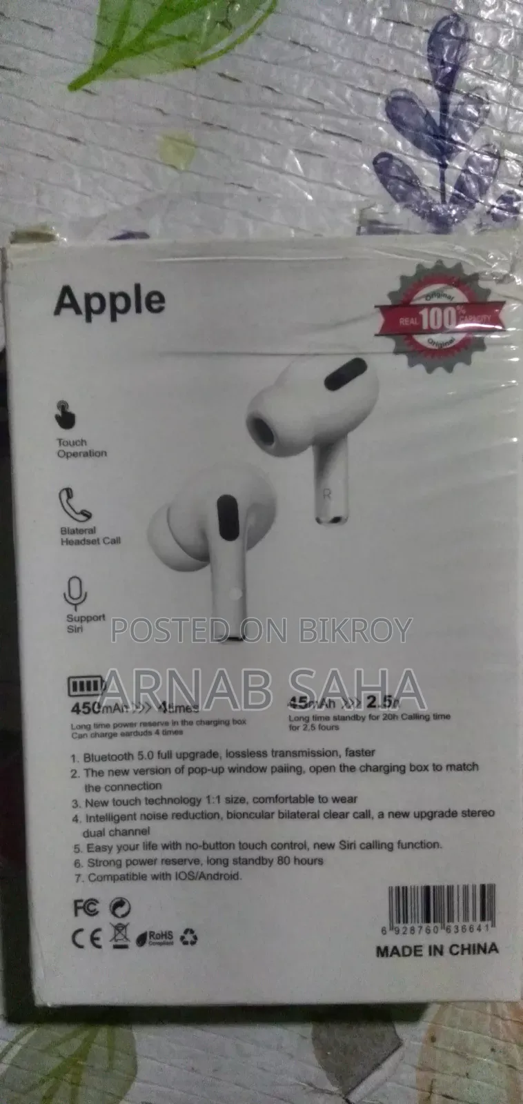 Bluetooth Headphone/Air Buds